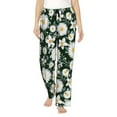 thumbnail image 2 of Kdxio Women's Comfy Stretch White Daisies and BeePrint Drawstring Pajama Pants-X-Large, 2 of 9