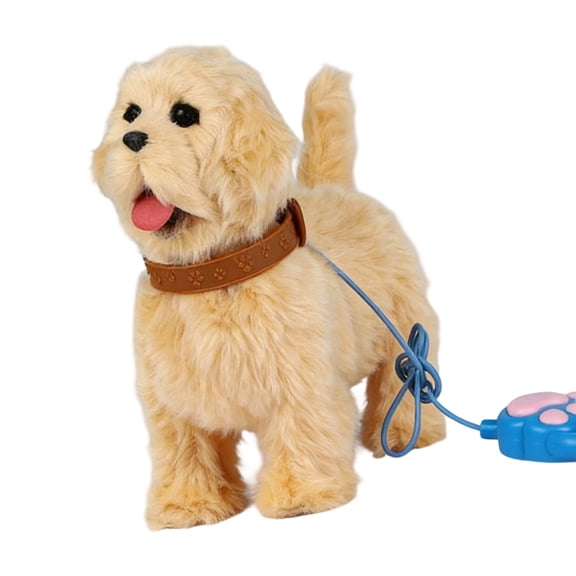 Realistic Mimicking Electric Plush Golden Retrievers Toy That Barks And Shows Tongue For Children