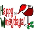 thumbnail image 2 of CafePress - Happy Wineydays -  Round Wood Ornament 4", 2 of 2