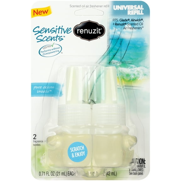 Renuzit Sensitive Scents Oil Refill, Pure Ocean Breeze, 1.42 Fl Oz