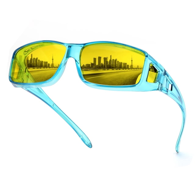 Gafas de sol para conducir de noche FEISEDY Fit Over, polarizadas