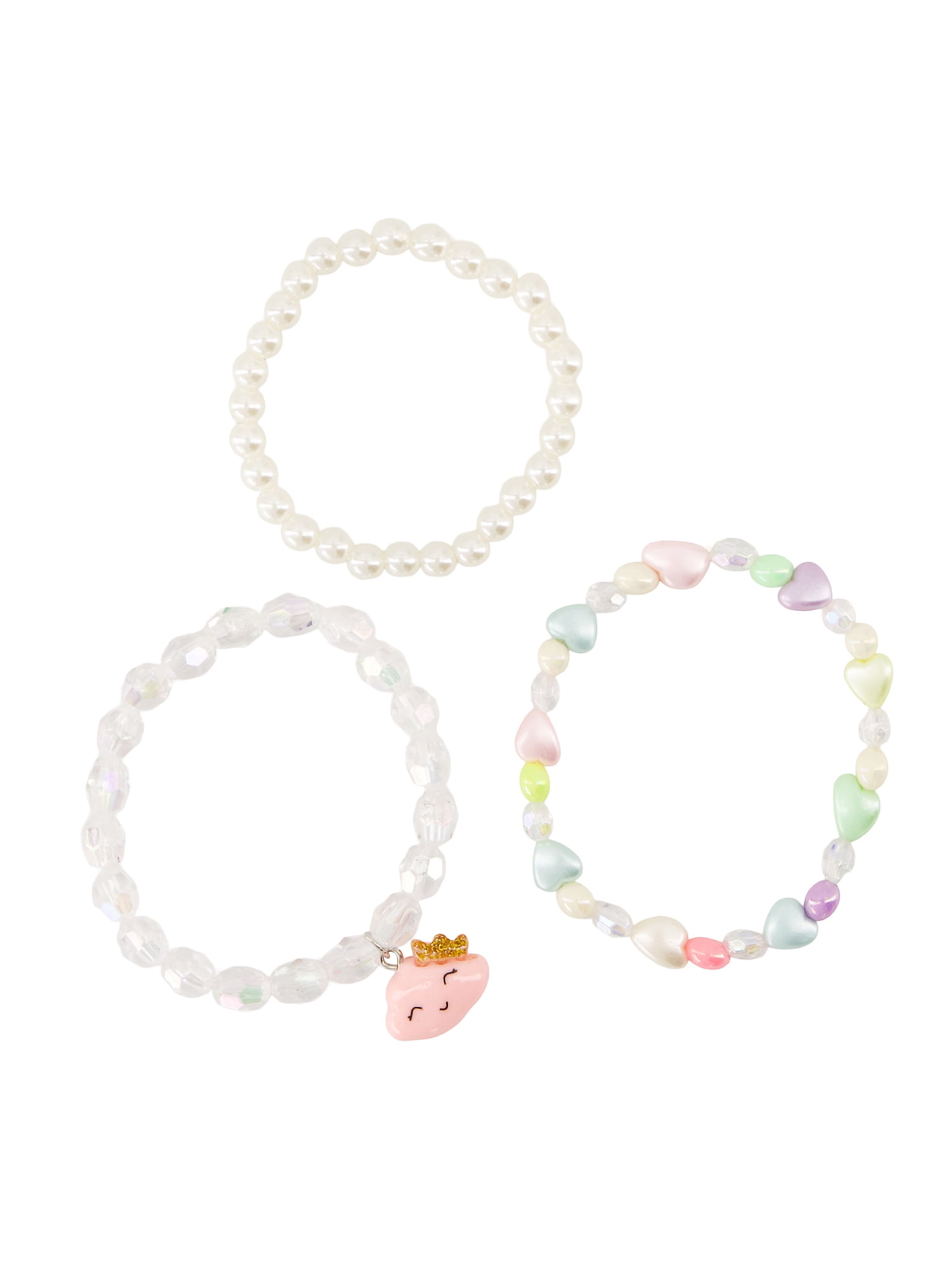 Claire's Best Friends Bracelet Set - Cloud, 3pcs