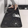 thumbnail image 2 of Kitchen Rugs Sets Of 2,Black White Gothic Hand Skull Pattern Anti Fatigue Kitchen Mat Rugs Non Slip Washable,Decorative Kitchen Floor Mats for Kitchen,Sink,Laundry,17"x47"+17"x47", 2 of 5