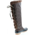 thumbnail image 5 of Nature Breeze Duck-15 Women's Knee High Lace Up Insulated Boots Half Size Small, Brown PU, 7.5, 5 of 7