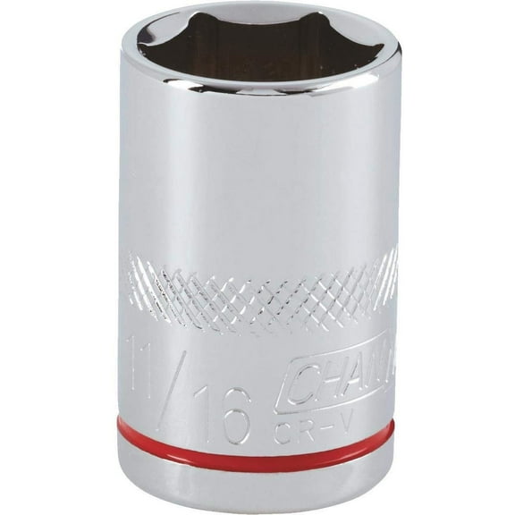 Channellock 1/2" Drive 11/16" 6-Point Shallow Standard Socket