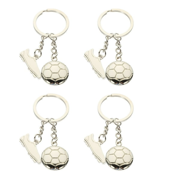 PBPBOX 4Pack Sports Theme Keychain Zinc Alloy Sneakers Shape Key Chain for Giving for Fan Gear