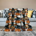 thumbnail image 2 of Chilfamy Fall Blanket Buffalo Plaid  Pumpkin Maple Leaf Throw Blanket Soft Warm Cozy Farmhouse Blanket, 2 of 6