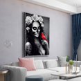 thumbnail image 3 of Cuadros Decorativos Calavera flor mujer 5D DIY taladro completo diamante pintura imagen mosaico de diamantes de imitación Tmvgtek embutido en tela, 3 of 9