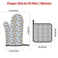 thumbnail image 2 of Salouo Cute Sloth for Oven Mitts and Potholders BBQ Gloves-Oven Mitts and Pot Holders Non-Slip Cooking Gloves for Cooking Baking Grilling (4-Piece Set), 2 of 6