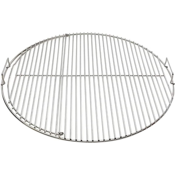 EasySpin™ Charcoal Grill Cooking Grate, 2-Zone Stainless Steel Hinged Replacement - 24” Inches by SnS Grills