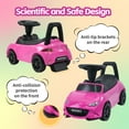 thumbnail image 3 of HEIMILI Mazda Kids Ride on Push Car,Child Push Walker,Sliding Toddler Toys with Engine Sound, Horn, Under Seat Storage, Baby Walking Racer Gift for Boys Girls Age 1-3 (Pink), 3 of 8