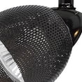 thumbnail image 3 of Round Metal Mesh Shade Track Light Head and Frame, Black- Saltoro Sherpi, 3 of 5