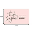 thumbnail image 5 of 9.0x5.4cm Pink Black Foil Stamp Greeting Label Custom Thank You Cards For Small Bussiness Gift Box Decoration Packaging Supplies 30PCS Thank You B-8, 5 of 6