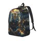thumbnail image 1 of Balery Forest Meditating Tiger Mochila Clásica Impresa Básica para Viaje, Mochila Escolar Resistente al Agua, Mochila de Lona con Correas Ajustables-Small, 1 of 5