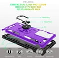 thumbnail image 4 of Compatible for Samsung Galaxy Note 20 Ultra Case with HD Screen Protector, Military-Grade Protective Phone Case with Magnetic Kickstand Ring for Samsung Galaxy Note 20 Ultra 5G Purple, 4 of 7