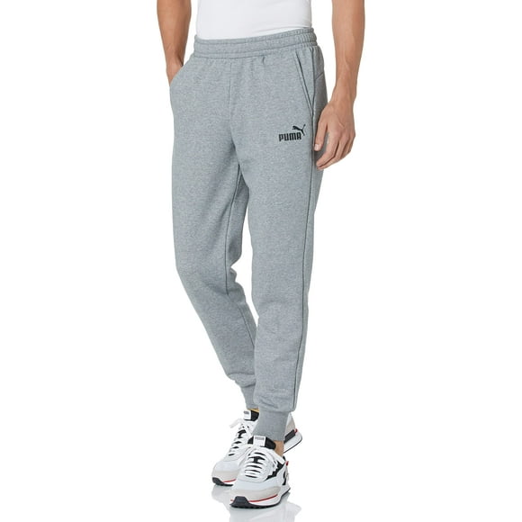PUMA Men's Essentials Fleece Sweatpants, Medium Gray Heather, S