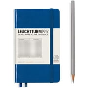 LEUCHTTURM1917 - Pocket A6 Squared Hardcover Notebook (Royal Blue) - 187 Numbered Pages