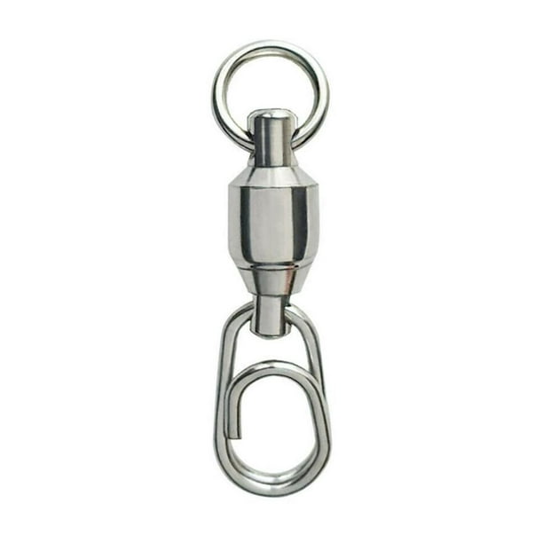 Smilepp Reliable Stainless Steel Ball Bearing Fishing Swivel with