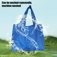 thumbnail image 6 of Shoreew 2Pcs Foldable Shopping Bag Large Capacity 25kg Load-capacity Solid Color Multipurpose Reusable Grocery Bag Holder Tote Bags, 6 of 7