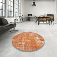 thumbnail image 4 of Ahgly Company Machine Washable Indoor Rectangle Contemporary Orange Red Area Rugs, 7' x 9', 4 of 7