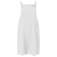 thumbnail image 4 of Giftesty Jumpsuit for Women Clearance,Womens Summer Casual Sleeveless Spaghetti Strap Jumpsuits Loose Stretchy Short Romper with Pockets, 4 of 5