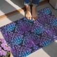 thumbnail image 4 of Purple and Blue Damask Pattern Door Rugs,Washable Non Slip Door Mats Indoor,Decorative Door Mats,Entry Mat Indoor for Entrance,Bedroom,Kitchen,Bathroom,20"x32", 4 of 6