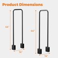 thumbnail image 2 of Heavy Duty Firewood Racks Adjustable Length Log Bracket Rack Holder, 2 of 7