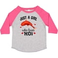 thumbnail image 3 of Inktastic Just a Girl Who Loves Koi Fish Girls Toddler T-Shirt, 3 of 5