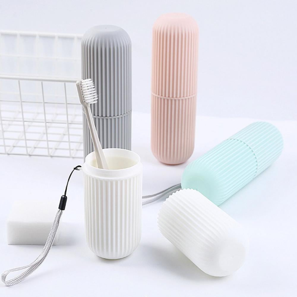 4PC Toothbrush Holder Travel Hiking Camping Tooth Brush Portable Cover Case Box 