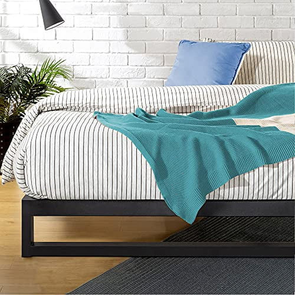 Zinus Trisha Metal Platform Bed Frame Wood Slat Support No Box Spring Needed Easy Assembly Full Walmart