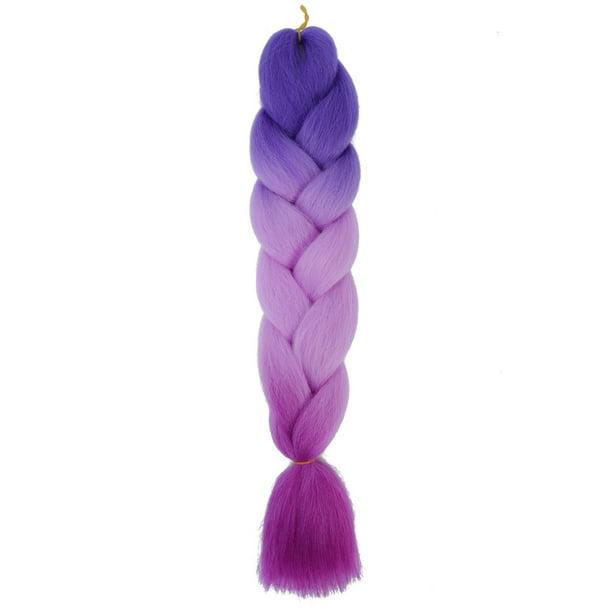 XmhyTop-A Extensiones de cabello sintético trenzado multicolor jumbo ombré de 60 cm, 3 piezas, ideal para trenzas regulares y con giros DIY, C42
