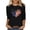 Black C, variant on Womens 250 Anniversary Usa Shirt Crewneck 3/4 Length Sleeve Womens Tops Plus Size Fashion Work Blouse Black C XXL