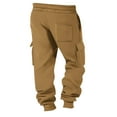 thumbnail image 4 of Men's Winter Work Pants with Multi-Pocket Design, Sweatpant Comfort for Casual Sports, Outdoor Activities, and Daily Wear (Warm & Functional),Camel 2XL, 4 of 4