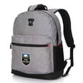 thumbnail image 1 of SUISSEWIN Water Resistance Unisex Backpack Metallic Grey, 1 of 7
