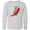 AC-Heather Grey, variant on Inktastic I'm so hot right now Chili Pepper on Fire Long Sleeve Youth T-Shirt
