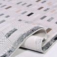 thumbnail image 3 of Jade Cream Geometric Knitwear Acrylic Area Rugs for Living Room Jacquard Textured Modern Rugs Soft Geometric Rug for Bedroom Washable Rug Non-Slip Bohemian Carpet Perfect for Dining Room Office Beige, 3 of 4