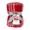 thumbnail image 6 of Better Homes & Gardens Soft Cozy Knit Oversize Couch Throw Blanket, Red Plaid, 6 of 6