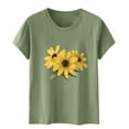 thumbnail image 5 of Returns and Refunds T Shirts for Women Short Sleeve Summer Tops Floral Graphic Tees Casual Tunic Cute T-Shirt Loose Fit Crew Neck Blouses Plus Size Basic Shirts Save for Later List Where Is, 5 of 5