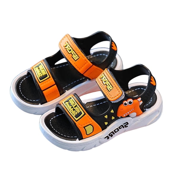ZACPNCV Boys Girls Sandals Unisex Toddler Kids Double Buckle Sandals Comfort Open Toe Adjustable Back Strap Shower Beach Pool Shoes