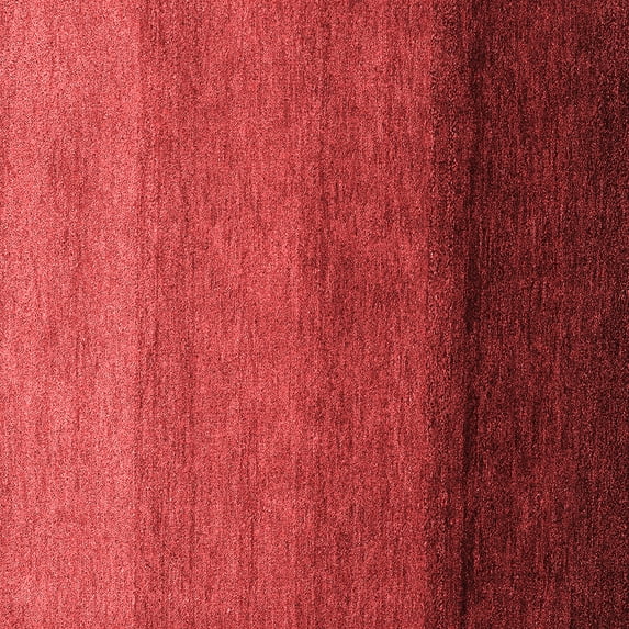 Ahgly Company Machine Washable Indoor Square Abstract Red Modern Area Rugs, 3' Square