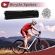 thumbnail image 2 of 72 Set 14G Radio de Bicicleta 242mm Radio de Rueda de Bicicleta Acero al Carbono Negro, 2 of 7