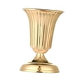 thumbnail image 4 of Jarrón de flores elegante de lujo de metal para centro de mesa, jarrón para centro de mesa de boda, dorado para hotel, hogar, aniversario, oficina, S, 4 of 8