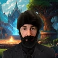 thumbnail image 4 of Set de disfraces inspirado en Fortnite para adultos con barba y peluca, 4 of 4
