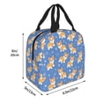 thumbnail image 2 of KLL Corgi Print Insulated Lunch Bag Women, Reusable Cute Tote Lunch Box for Adult & Men, Leakproof Cooler Lunch Bags for Work Office Travel Picnic, 2 of 5