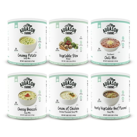 Augason Farms Gourmet Soup Variety Kit No. 10 Can 6-Pack
