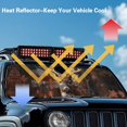 thumbnail image 3 of Uorisanigo Windshield Sun Shade for 2018-2025 Jeep Wrangler JL/2020-2025 Jeep Gladiator-Blocks UV Rays Sun Visor Mat, Camo American Flag Deer Hunter Car Sunshade with Storage Bag, 3 of 7