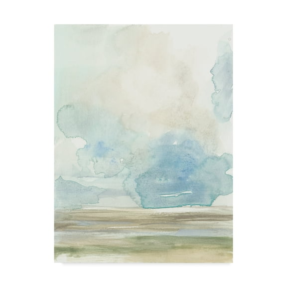 Trademark Fine Art 'Clouds over the Marsh I' Canvas Art by Jennifer Goldberger