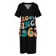 thumbnail image 4 of Groovy Since 1963 61th Birthday Retro Groovy Birthday Loose Pocket Dress luxury woman party dress dresses women summer 2025, 4 of 7