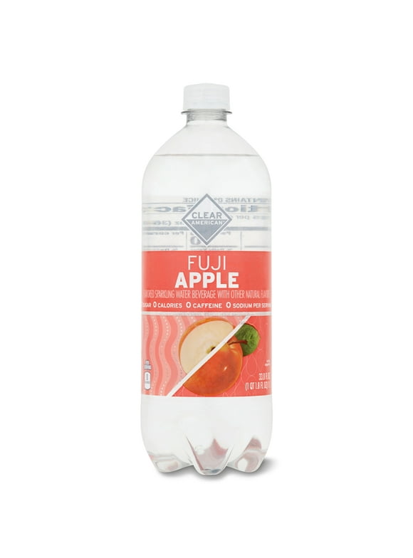 Clear American Fuji Apple Sparkling Water, 33.8 fl oz