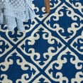 thumbnail image 6 of Safavieh Easy Care Jace Geometric Polyester Area Rug, Navy/Ivory, 6' x 6' Square, 6 of 11